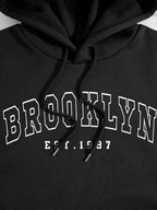 Moletom Com Capuz Lettering Los Angeles Bolso Canguru Ribana