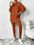 Conjunto Moletom Com Capuz Texturizado Canelado
