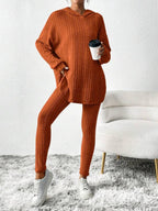 Conjunto Moletom Com Capuz Texturizado Canelado