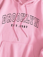 Moletom Com Capuz Lettering Los Angeles Bolso Canguru Ribana