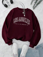 Moletom Gola Careca Lettering Los Angeles Com Ribana
