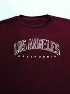 Moletom Gola Careca Lettering Los Angeles Com Ribana