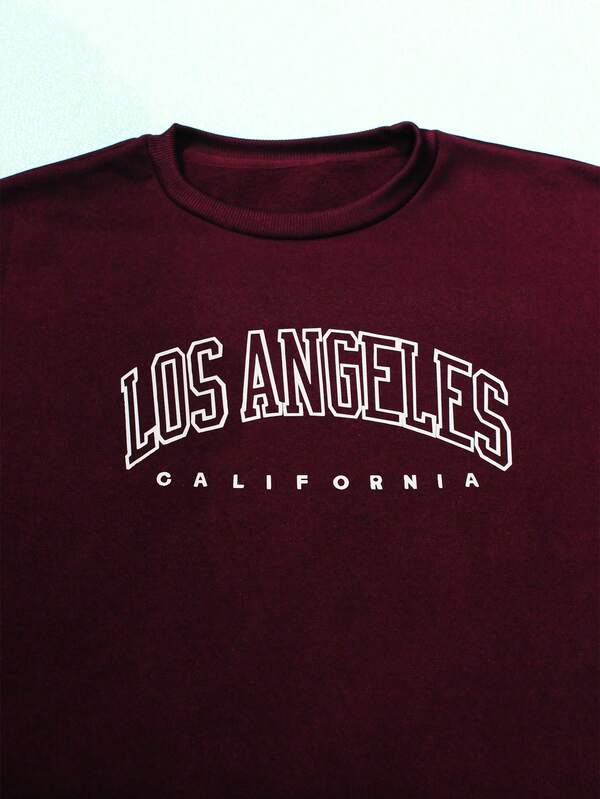 Moletom Gola Careca Lettering Los Angeles Com Ribana