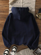 Moletom Com Capuz Bolso Canguru Lettering Manhattan