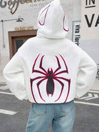 Moletom Com Capuz Estampa de Aranha Lettering e Ribana