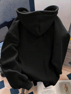 Moletom Com Capuz Bolso Canguru Oversized Com Cordão