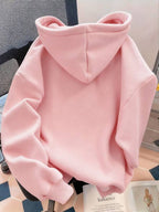 Moletom Com Capuz Bolso Canguru Oversized Com Cordão