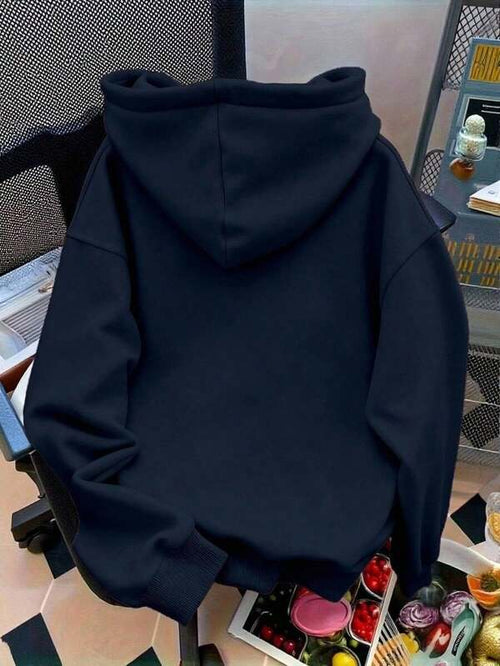 Moletom Com Capuz Bolso Canguru Bordado Laço Com Ribana