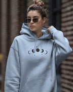 Moletom Com Capuz Bolso Canguru Lettering E Estampa