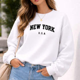 Moletom Gola Careca Lettering New York USA e Ribana