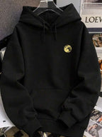 Moletom Com Capuz Estampa Lunar Costas Bolso Canguru