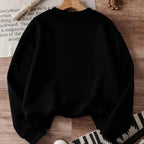 Moletom Gola Careca Estampa Frontal Com Ribana