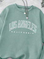 Moletom Gola Careca Lettering Los Angeles Com Ribana